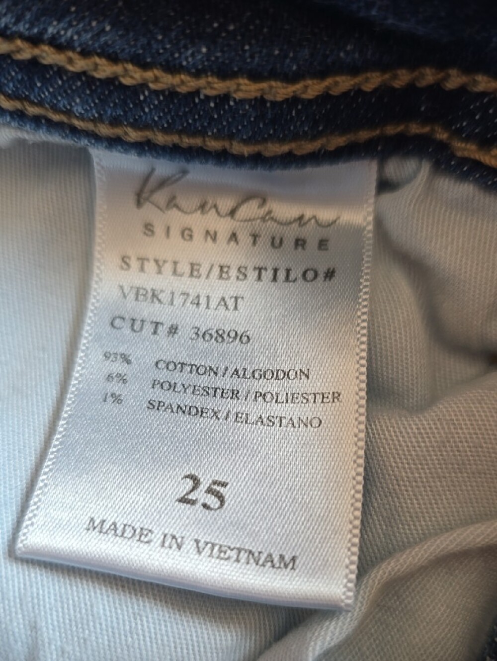 KanCan Ripped Dark Blue Skinny Jeans - Picture 3 of 7